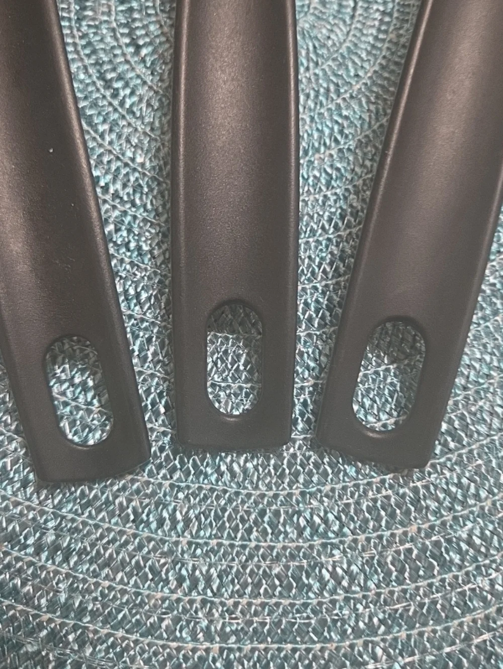 Vtg Tailor Made Black Kitchen Utensil Serving Spoons